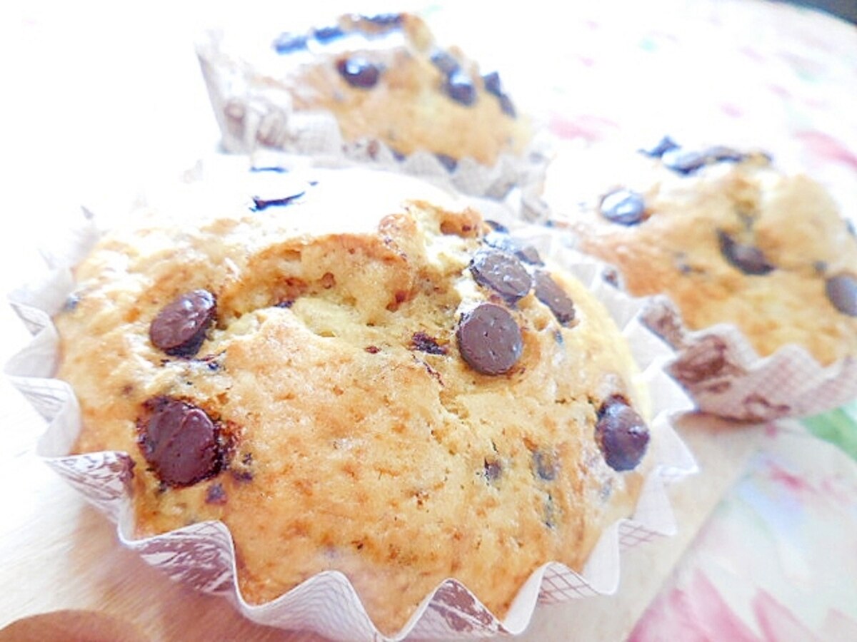 アプリコットジャムとチョコのマフィン レシピ 作り方 By 小太郎1212 楽天レシピ